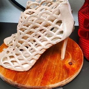 Metallic Beige Vince Camuto Heels